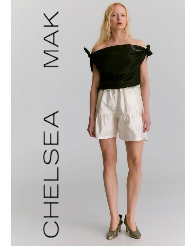 Chelsea Mak Orlando Shorts In Shirting Stripe Size Xs Rare Designer Piece!